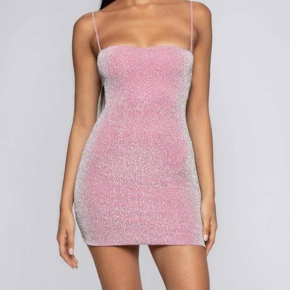 Glitter Mini Strappy Dress