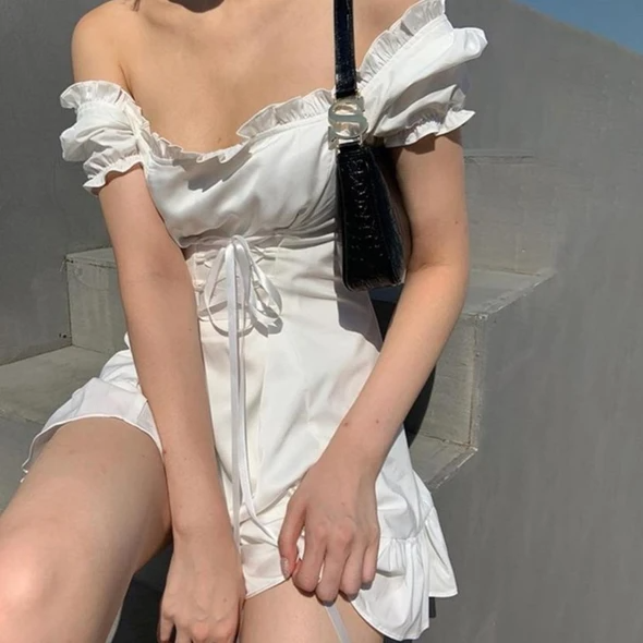 Bow Corset Summer Mini Dress
