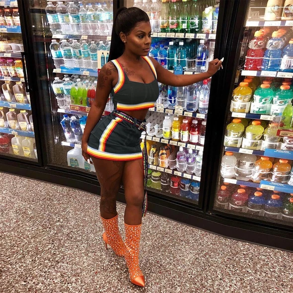 Demin Rainbow Two Piece